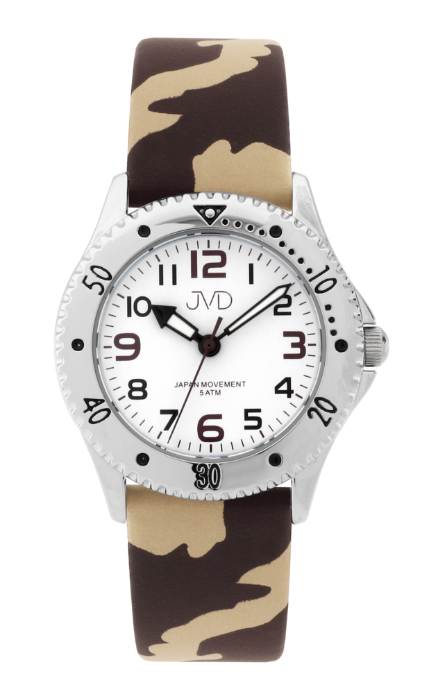 JVD Dětské chlapecké maskáčové hodinky JVD J7203.1