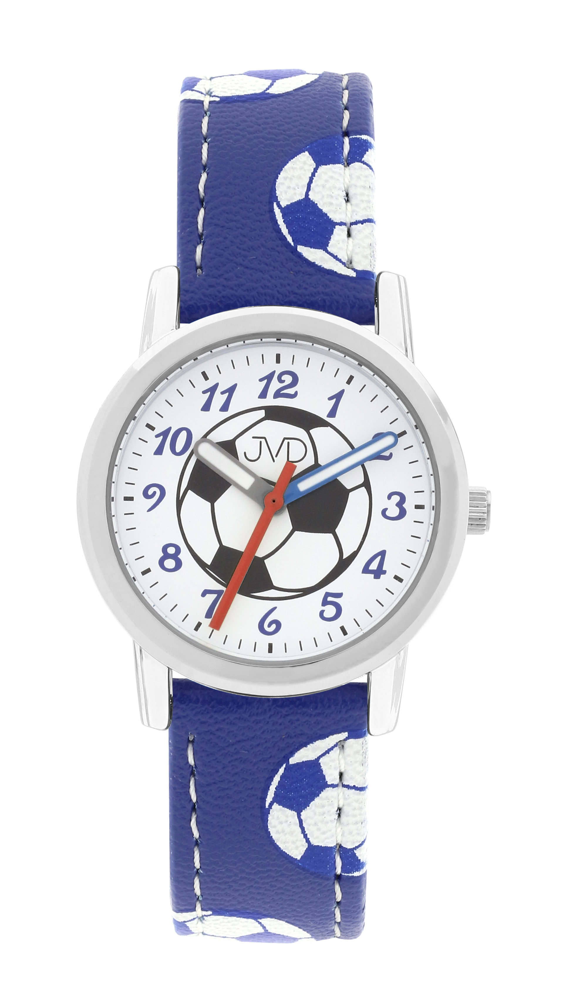 JVD Modré dětské chlapecké fotbalové hodinky JVD J7202.1