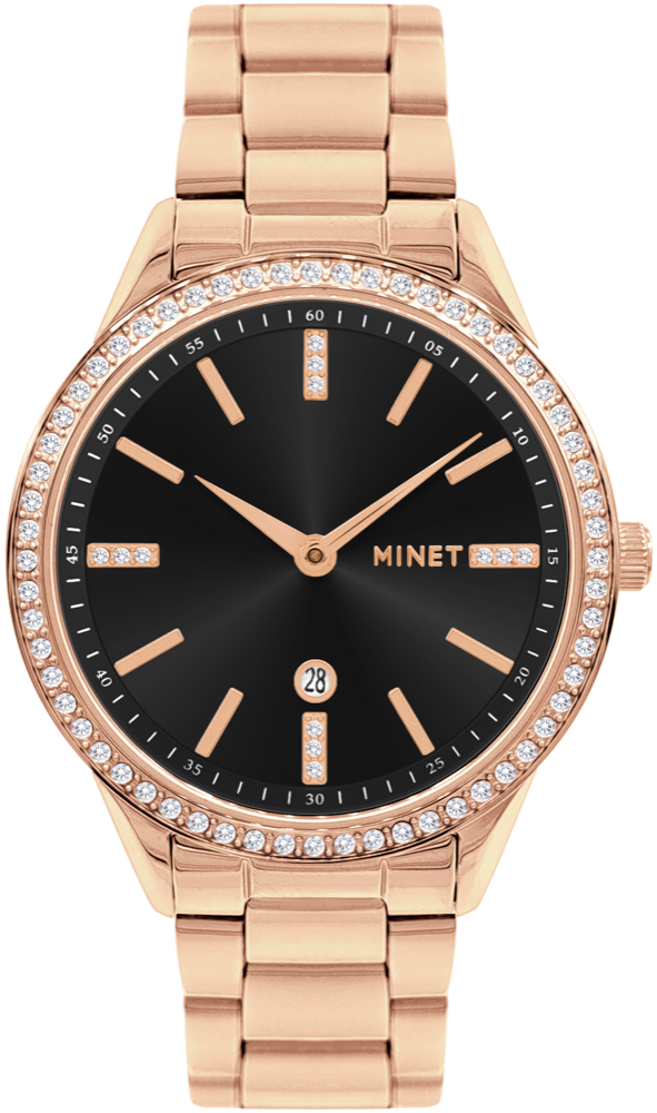 MINET Rose gold dámské hodinky AVENUE MWL5309
