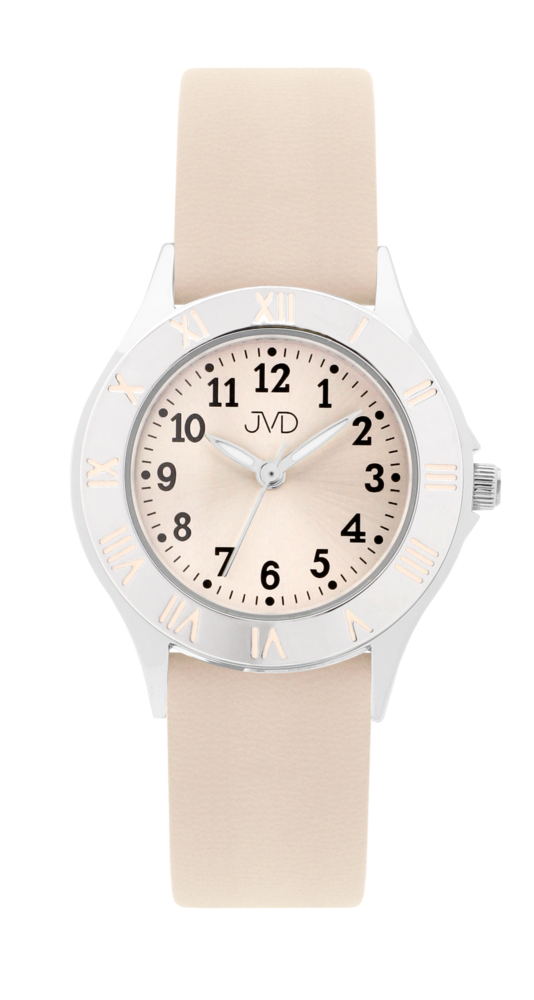 JVD Dětské dívčí béžové hodinky JVD J7216.3