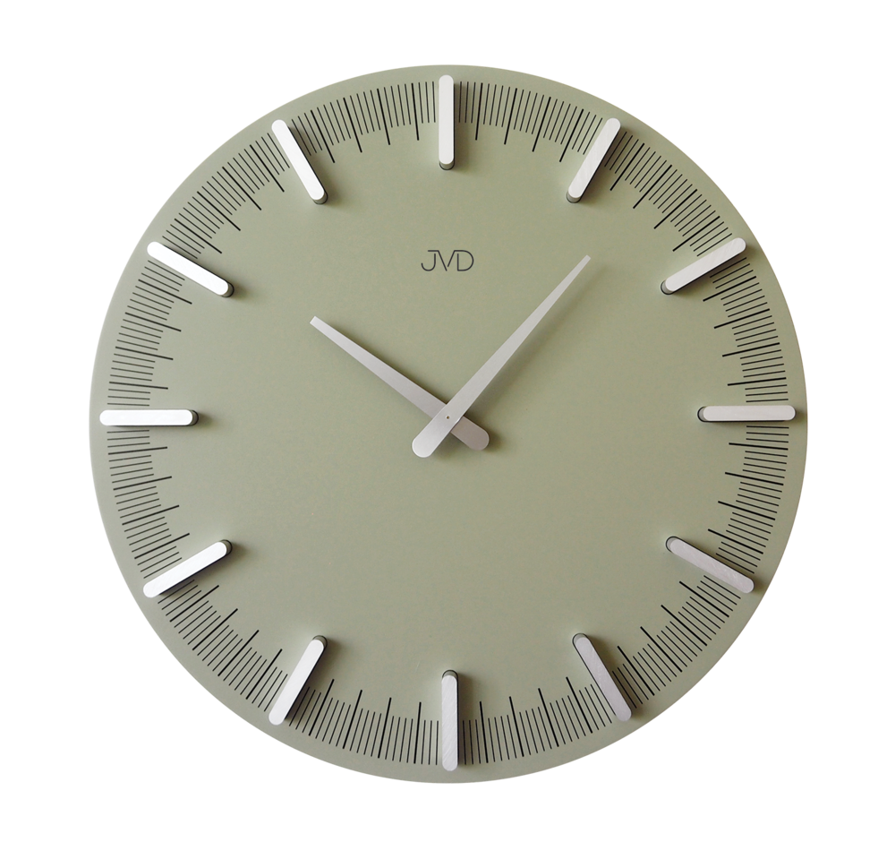 JVD Designové minimalistické zelené hodiny JVD HC401.3