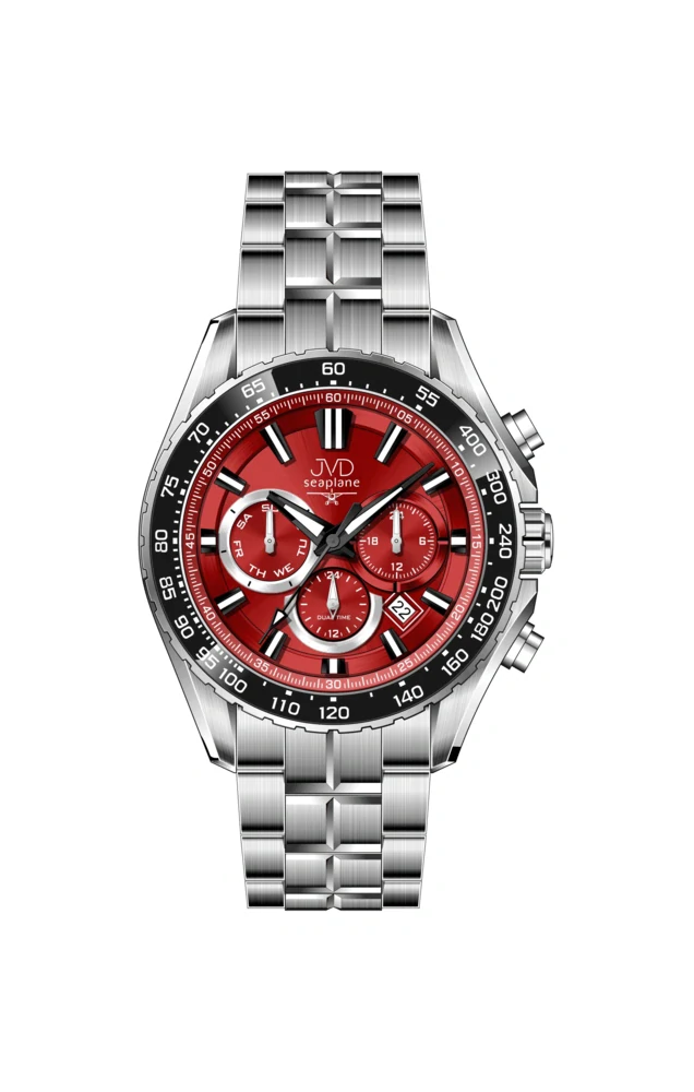JVD Pánské ocelové vodotěsné ocelové hodinky - chronograf JVD JE1016.3