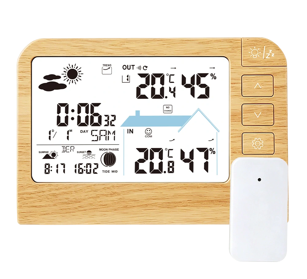 JVD Digitální meteorologická stanice s LED podsvícením JVD RB767.1