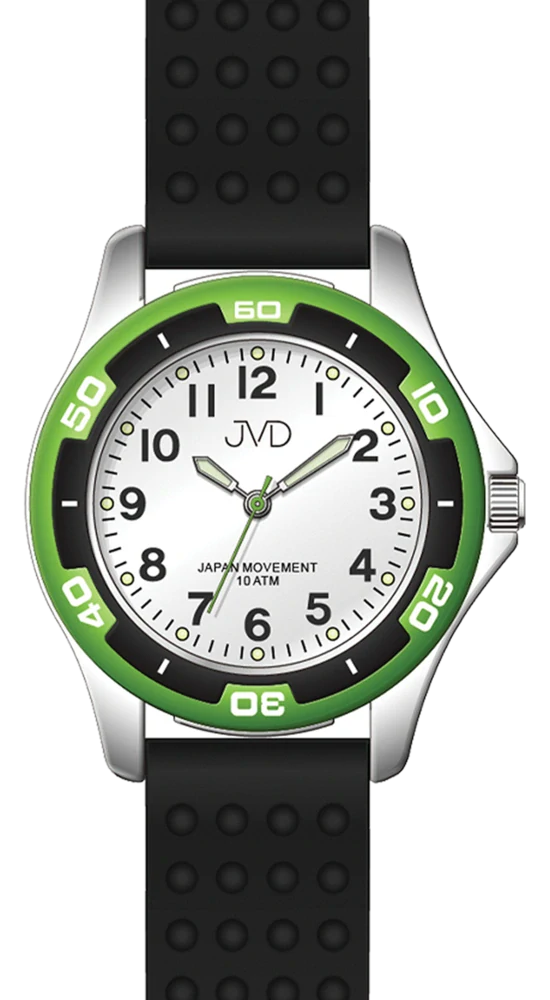 JVD Sportovní odolné dětské chlapecké vodotěsné hodinky JVD J7185.4 - 10ATM