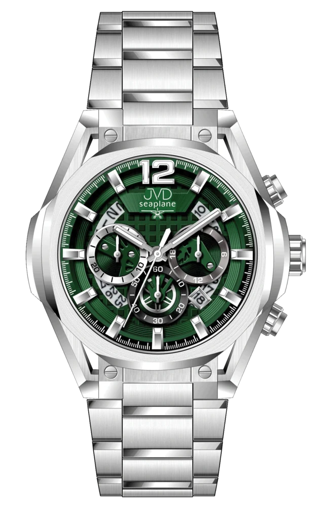 JVD Pánské ocelové vodotěsné ocelové hodinky - chronograf JVD JE1019.1