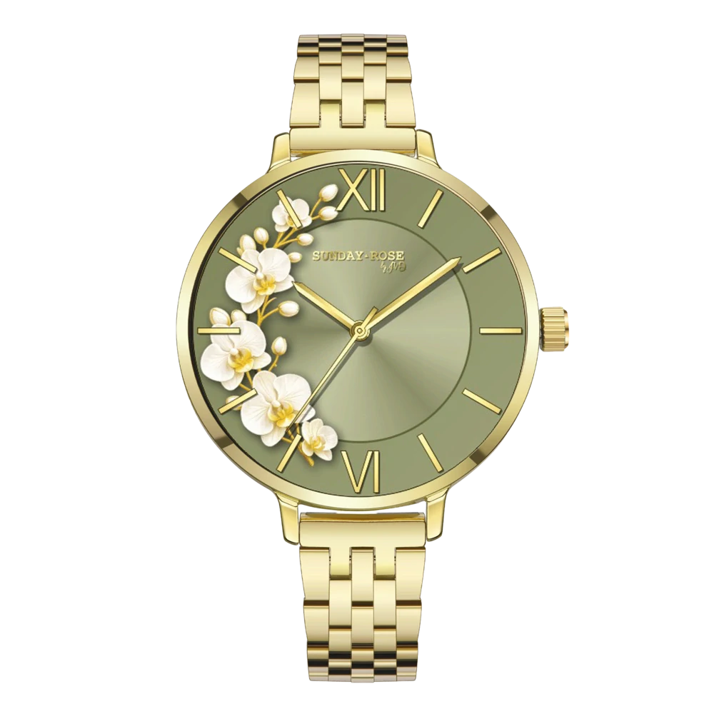 SUNDAY ROSE Dámské luxusní designové hodinky SUNDAY ROSE SUN-O02