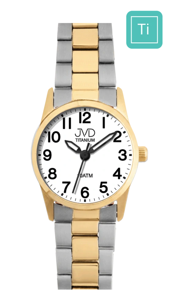 JVD Dámské čitelné luxusní titanové hodinky JVD J5037.2