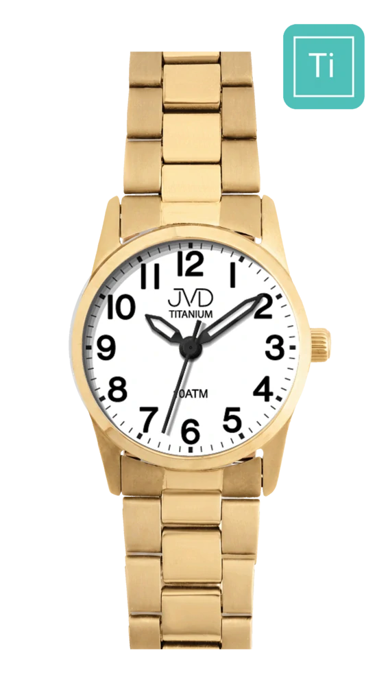 JVD Dámské čitelné luxusní titanové hodinky JVD J5037.3