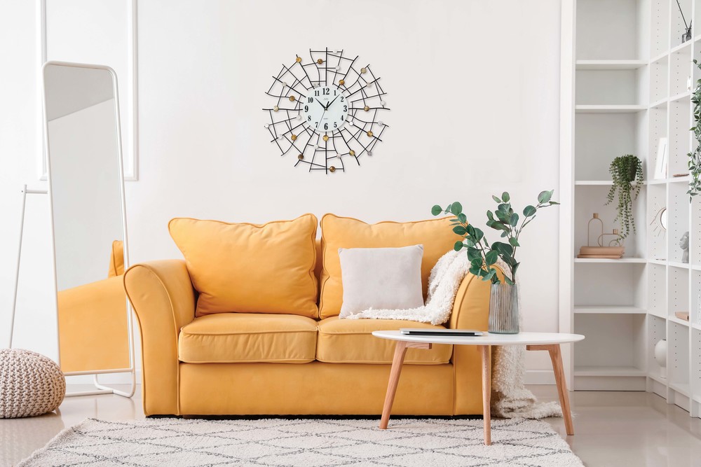 JVD Obrovské designové kovové nástěnné hodiny JVD HJ98