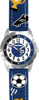 CLOCKODILE Svítící modré chlapecké hodinky FOTBAL CWB0070