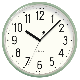LAVVU Zelené hodiny PASTELS SWEEP - 3 ROKY ZÁRUKA ⌀29,5cm LCS3001
