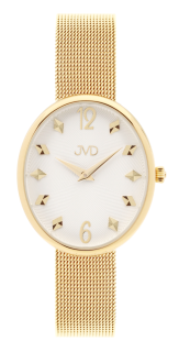 JVD Dámské oválné zlacené náramkové hodinky JVD J4194.2