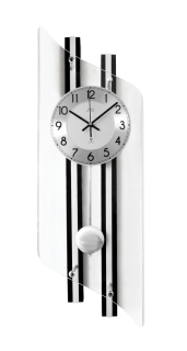 JVD Designové rádiem řízené kyvadlové skleněné hodiny (pendlovky) NR22029/98