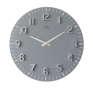 JVD Designové minimalistické šedé hodiny JVD HC404.3