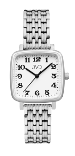 JVD Dámské náramkové ocelové hranaté hodinky JVD J4196.1