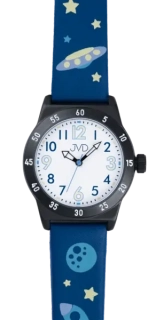 JVD Dětské chlapecké modré hodinky s motivem vesmíru JVD J7225.2