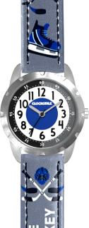CLOCKODILE Dětské svítící šedé chlapecké hodinky HOKEJ CWB0112