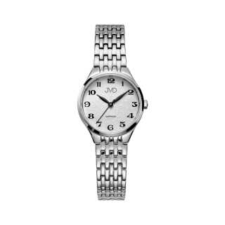 JVD Dámské kulaté náramkové elegantní hodinky JVD JG1035.1 se safírovým sklem