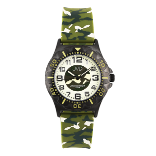 JVD Dětské chlapecké maskáčové sportovní hodinky JVD JZ8005.3