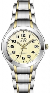 Elegantní ocelové hodinky JVD steel J4126.2 s datumovkou 5ATM