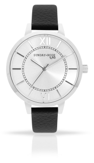 Dámské luxusní designové hodinky SUNDAY ROSE Classic FOREVER BLACK