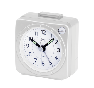 Nejlevnější baterkový budík JVD quartz SR220.8 s osvětlením