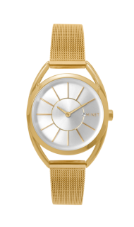 Zlaté dámské hodinky MINET ICON LIGHT GOLD MESH MWL5016